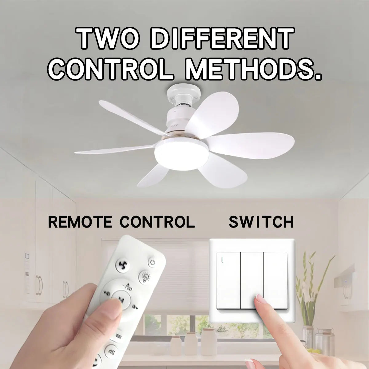 E27 with Remote LED 30W Ceiling Fan Light Dimming Function Suitable for Living Room Study and Home use 85-265V lamp