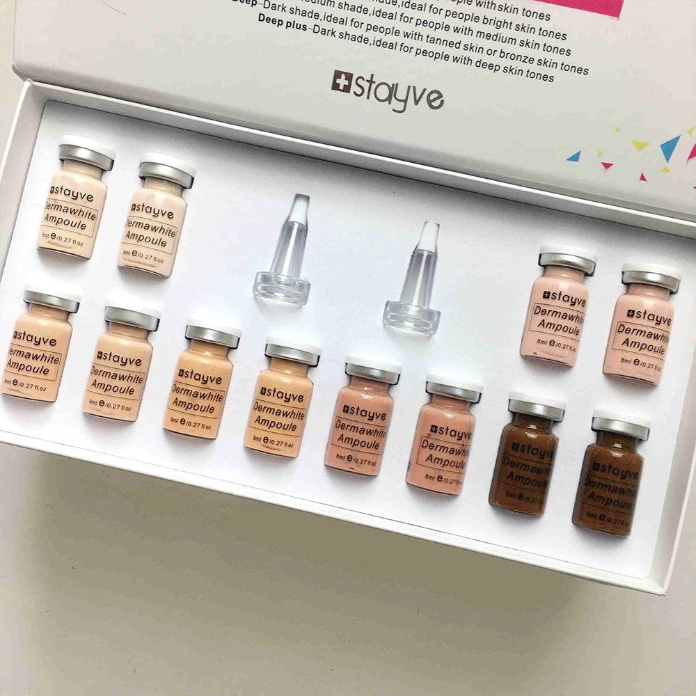 Stayve 8ml Korea BB Cream Glow Serum Starter Kit CC Foundation Cream Facial Essence Booster Repair Brightening Skin Care Beauty