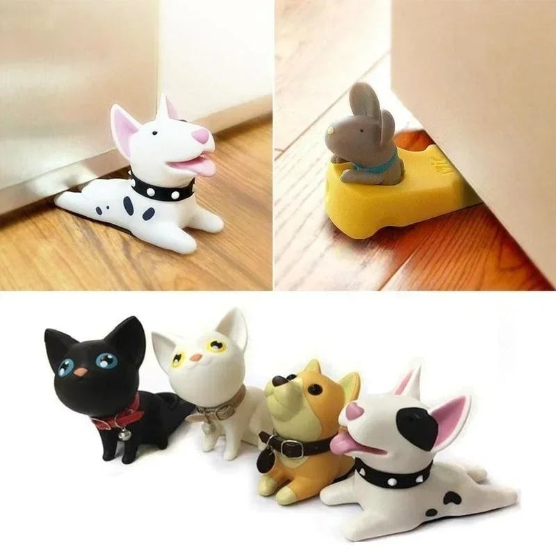 Creative Cartoon Dogs Mouse Gate Stopper Rubber Baby Child Safety Door Stopper Impact Proof Noise Reduction