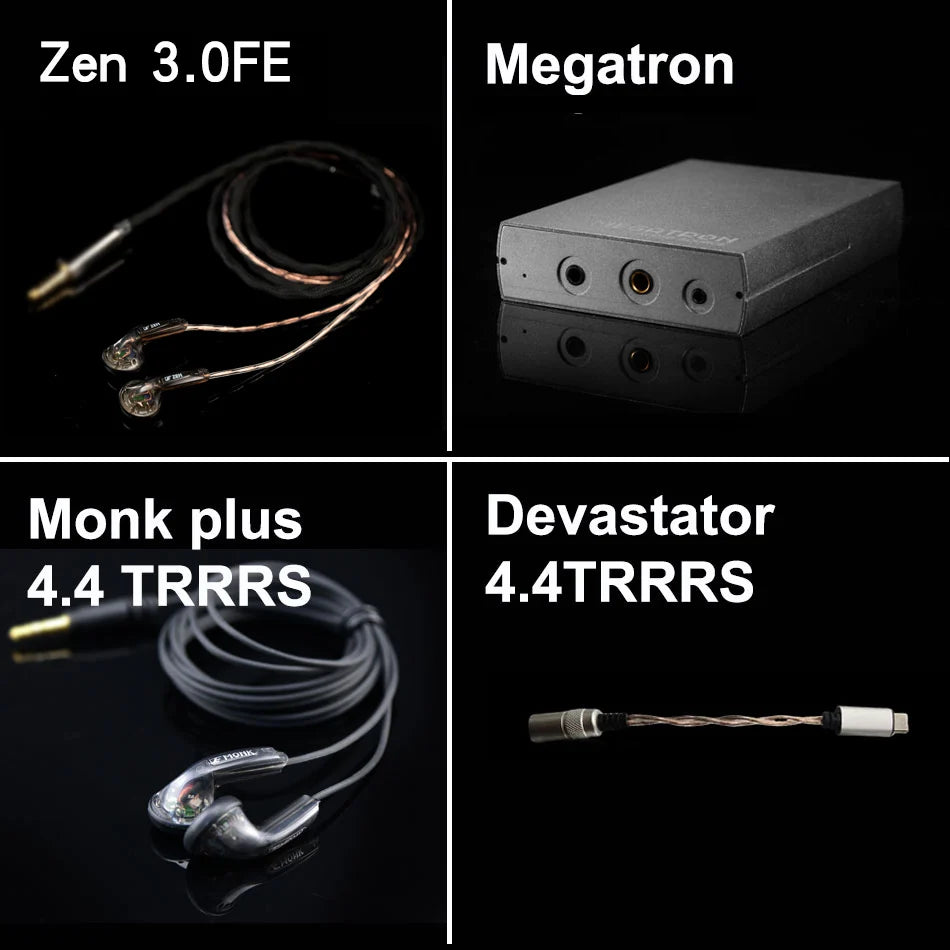 Venture Electronics VE ZEN 3.0FE Earphone high impedance 3.5SE/2.5TRRS/4.4TRRRS Hifi Earbud