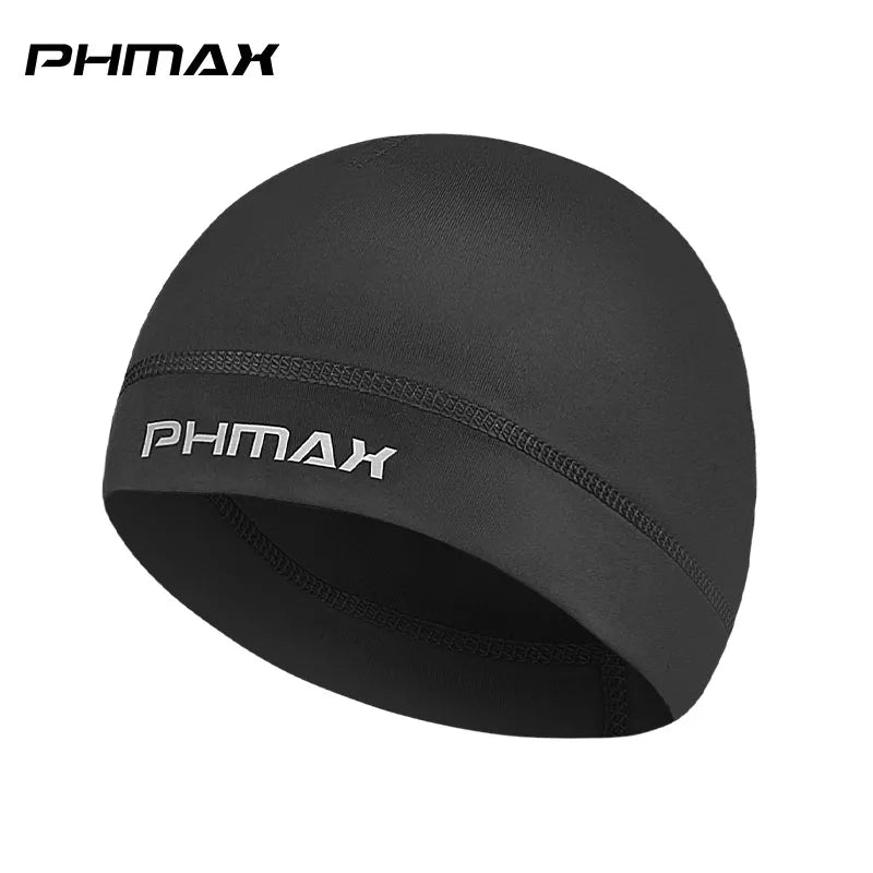 PHMAX High Quality Dark Headwear Bandana Cycling Sports Cold Cap Running Absorbent Breathable Hat Cycling Cap Thin Summer