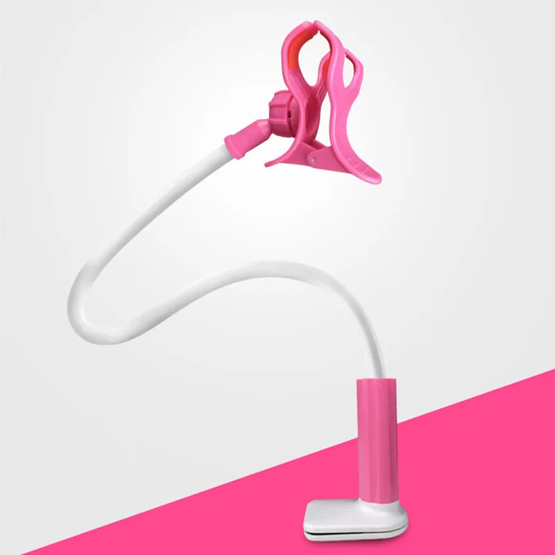 Flexible 360 Clip Desktop Mount Bracket Phone Stand Universal Phone Holder Long Arm Cell Phone Support for Bedroom KitchenParlor