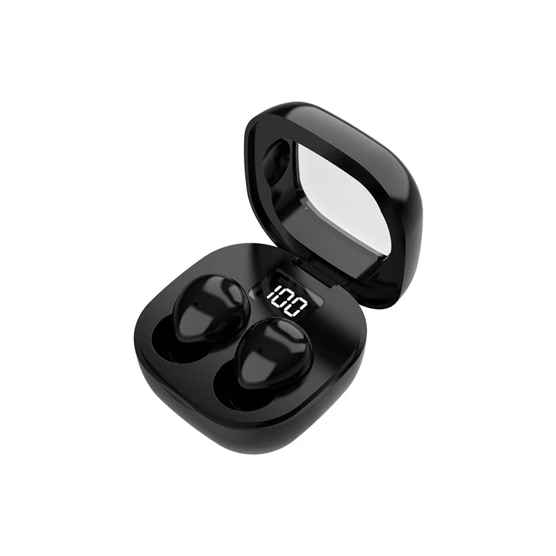 SK19 Bluetooth 5.3 Earphones Mini Invisible Headphones TWS Wireless Earbuds HIFI Stereo Noise Reduction Heasets with Microphones