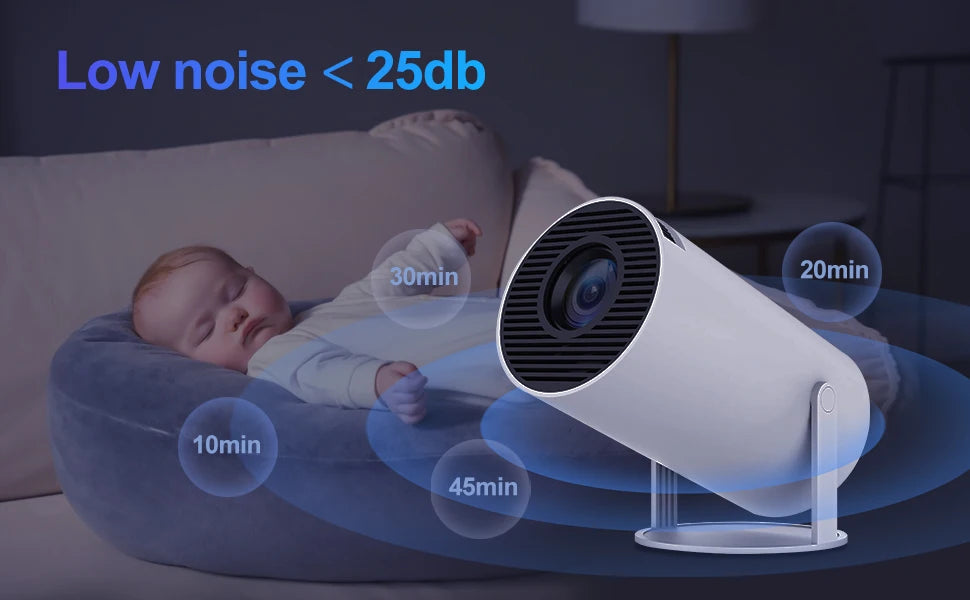 Magcubic HY300 Pro Projector 200ANSI Native 720P Wireless Screen Mirroring System Dual Band WiFi Hi-chip A3100 for Home Theater