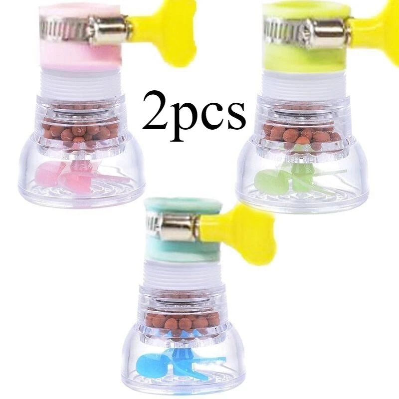 Universal 360 Degrees Rotatable Faucet Filter / Retractable Adjustable Flexible Tap Extender Kitchen Bathroom Accessories