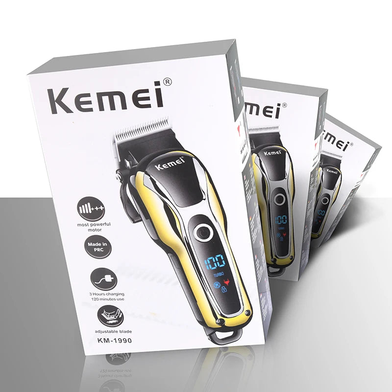 Kemei Barber Hair Clipper Professional Hair Trimmer For Men Electric Man Beard Hair Cutting Machine Haircut Cordless