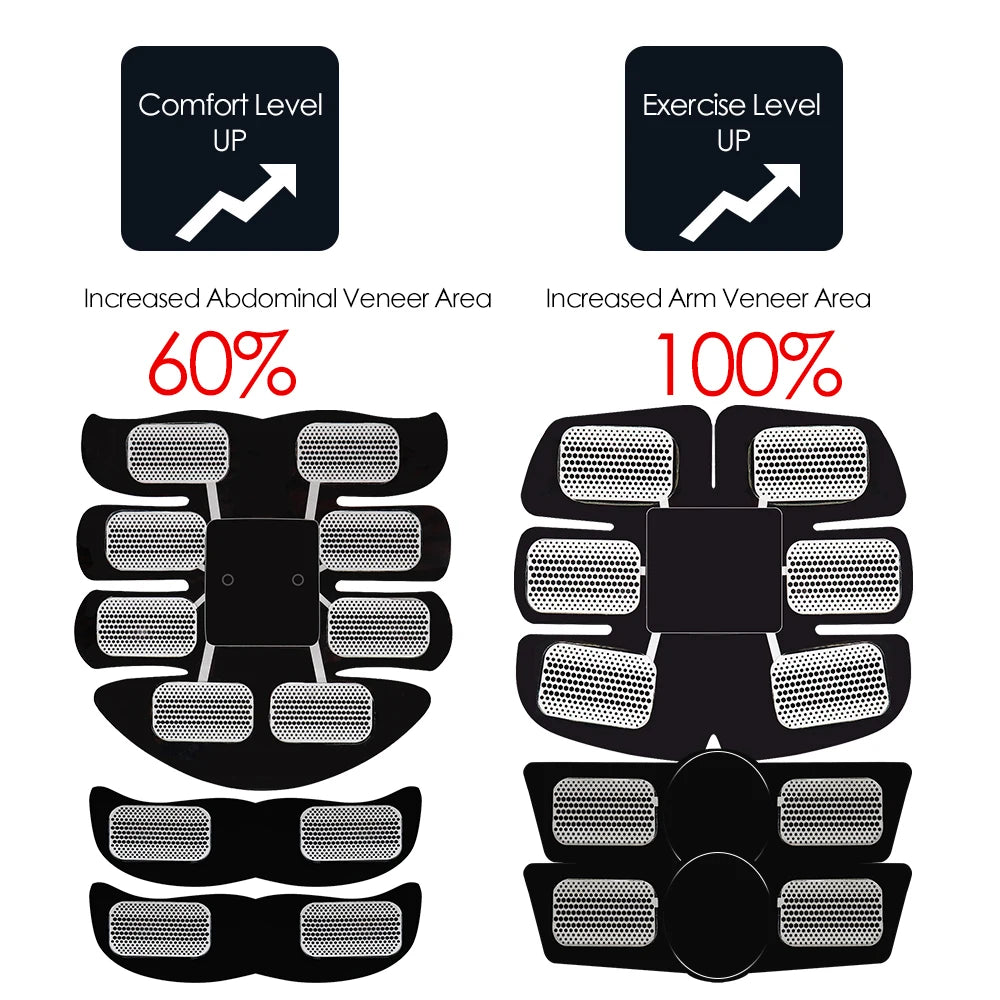 Muscle Stimulator Hips Arms Abdomen Muscle Trainer Abs EMS Wireless Smart Abdominal Muscle Toner Home Slimming Fitness Machine