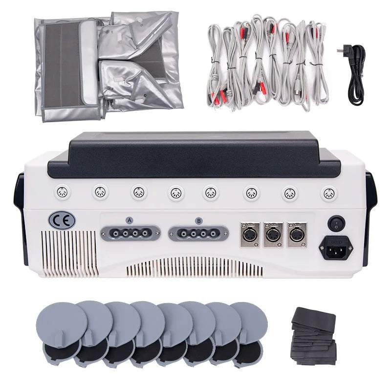 Portable 3-in-1 EMS Air Pressure Massager Lymphatic Drainage Therapy Body Slimming Machine for Health & Fitness