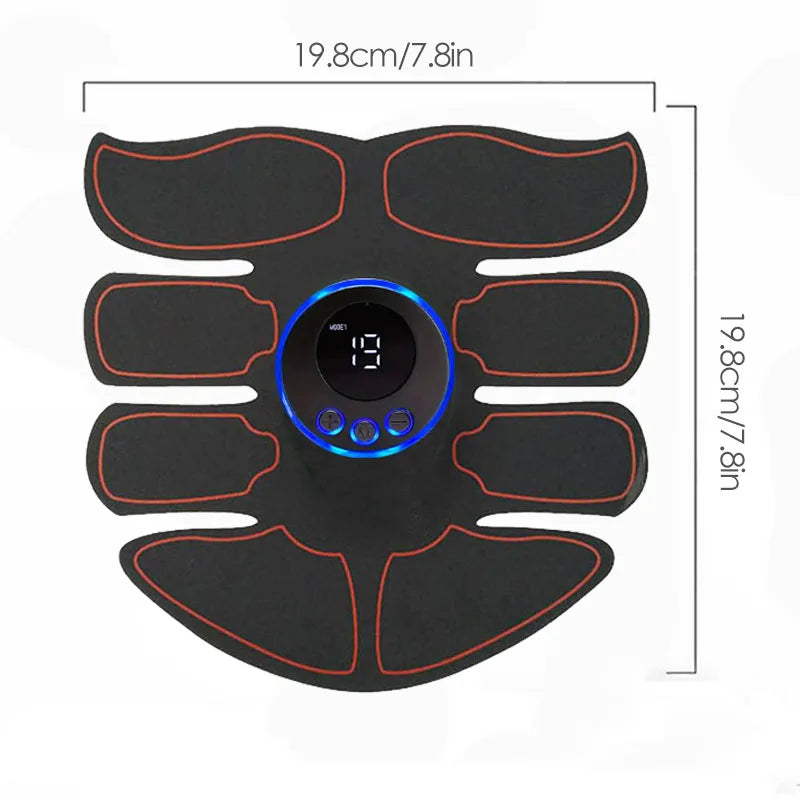 Abdominal Muscle Massager Fitness ABS Arm Training Patches Muscle Exercise Instrument USB Charging Home Men