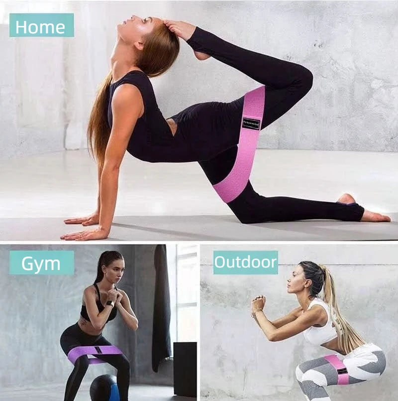 Elastic squat resistance belt buttock fitness stretch belt yoga stretch training belt