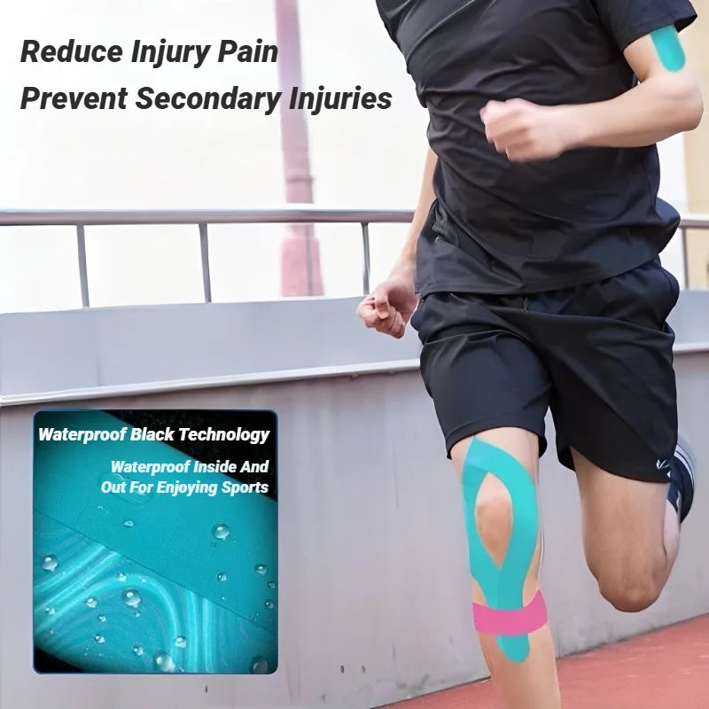 5CMX5M Athletic Elastoplast Injury Sports Tape Muscle Recovery Patch Lift Chest Anti Sagging Knee Elbow Stretch Fitness Brace