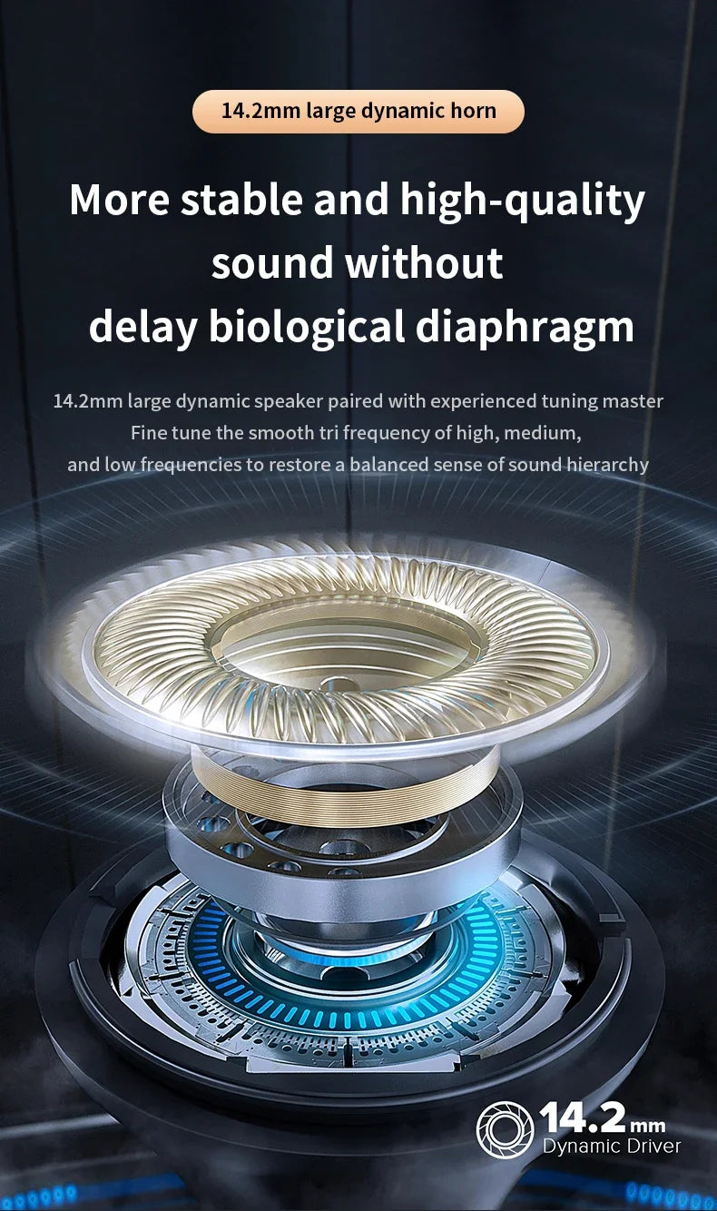 Invisible Sleep Earphones Wireless Bluetooth 5.3 Headphones IPX5 Waterproof Noise Reduction Earbuds Touch Control Headsets
