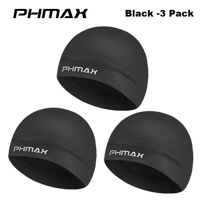 PHMAX High Quality Dark Headwear Bandana Cycling Sports Cold Cap Running Absorbent Breathable Hat Cycling Cap Thin Summer