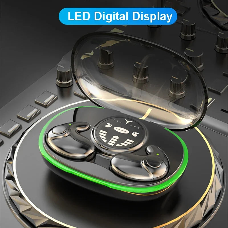 Invisible Sleep Earphones Wireless Bluetooth 5.3 Headphones IPX5 Waterproof Noise Reduction Earbuds Touch Control Headsets