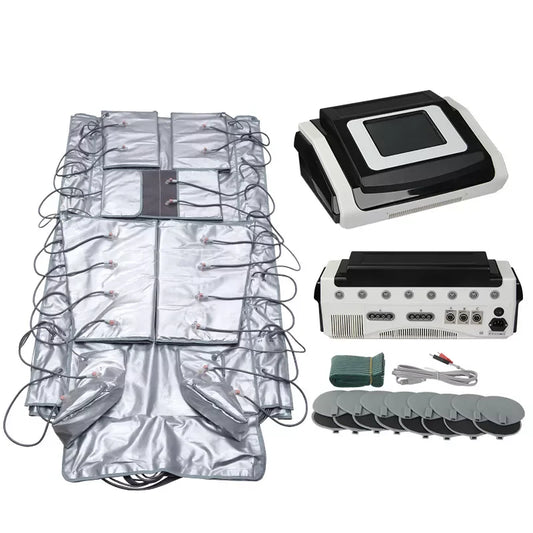 Portable 3-in-1 EMS Air Pressure Massager Lymphatic Drainage Therapy Body Slimming Machine for Health & Fitness
