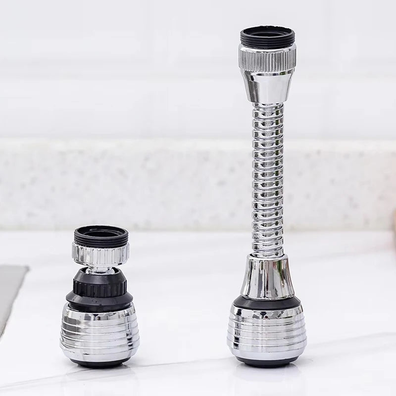 Kitchen Faucet Accessories ABS Material Faucet Extender 360° Rotating Swivel Splash-proof Faucet Adapter