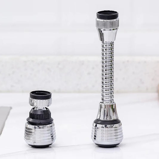 Kitchen Faucet Accessories ABS Material Faucet Extender 360° Rotating Swivel Splash-proof Faucet Adapter