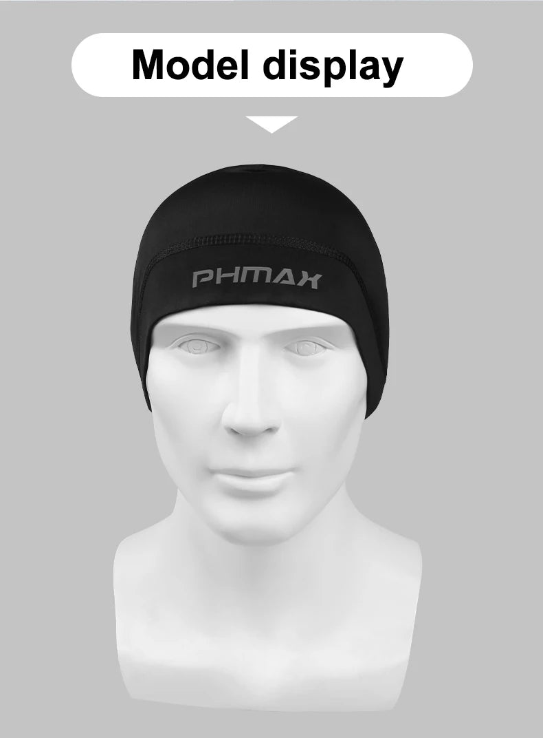 PHMAX High Quality Dark Headwear Bandana Cycling Sports Cold Cap Running Absorbent Breathable Hat Cycling Cap Thin Summer