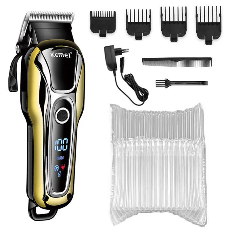 Kemei Barber Hair Clipper Professional Hair Trimmer For Men Electric Man Beard Hair Cutting Machine Haircut Cordless