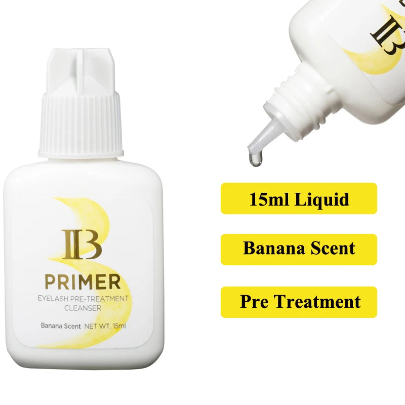 I Beauty Eyelashes Extension Primer Pre Treatment Lash Cleaner False Eye Lashes Cleanser Original IB Banana Rose Scent