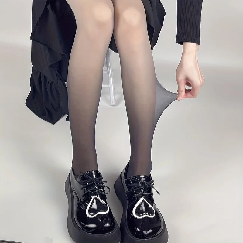 Summer Slim Fit Footed thin Pantyhose Women contrast color Lolita Stockings amp Hosiery Gradient Colour Sexy Stylish Cute tights