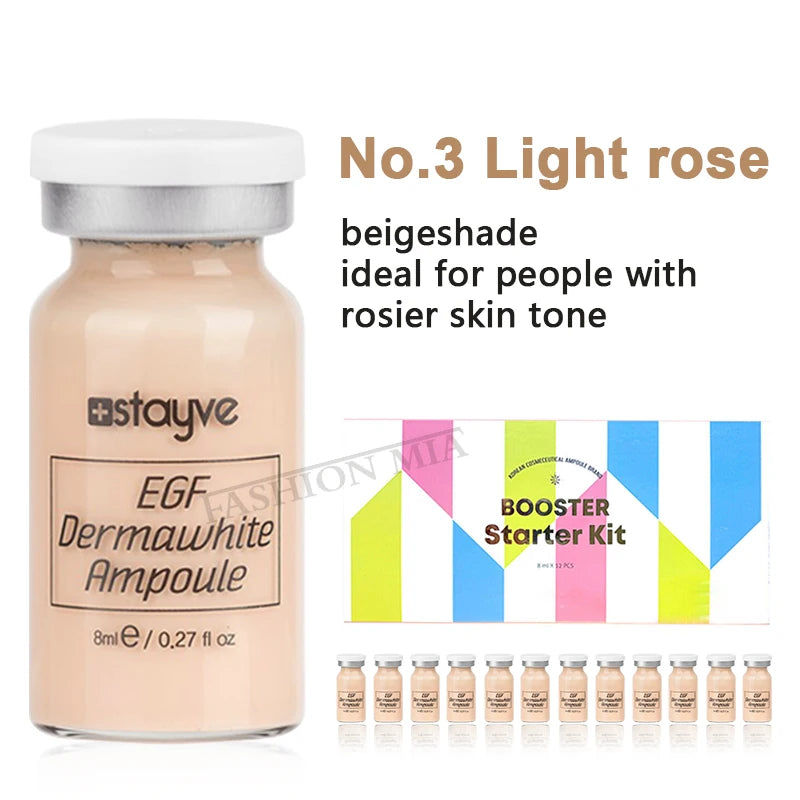 Stayve 8ml Korea BB Cream Glow Serum Starter Kit CC Foundation Cream Facial Essence Booster Repair  Brightening Skin Care Beauty