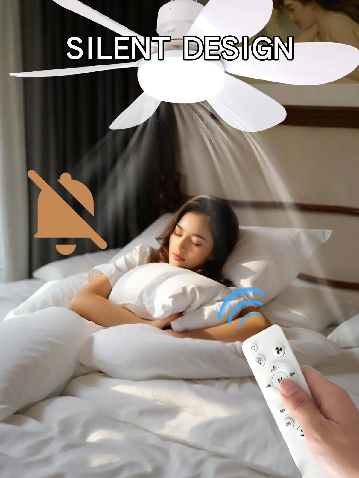 E27 with Remote LED 30W Ceiling Fan Light Dimming Function Suitable for Living Room Study and Home use 85-265V lamp