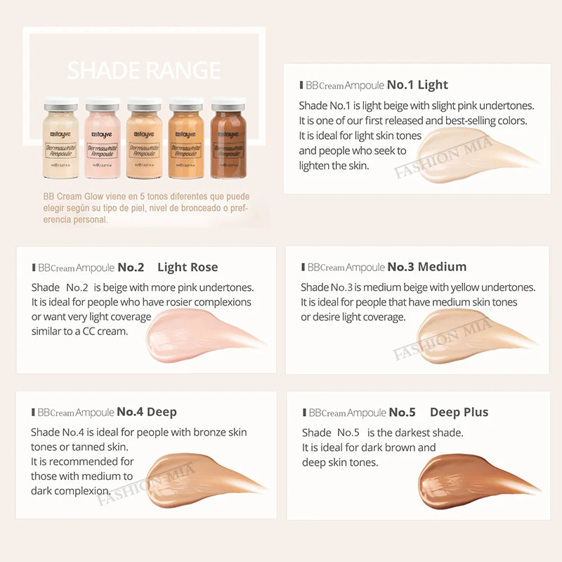 Stayve 8ml Korea BB Cream Glow Serum Starter Kit CC Foundation Cream Facial Essence Booster Repair  Brightening Skin Care Beauty