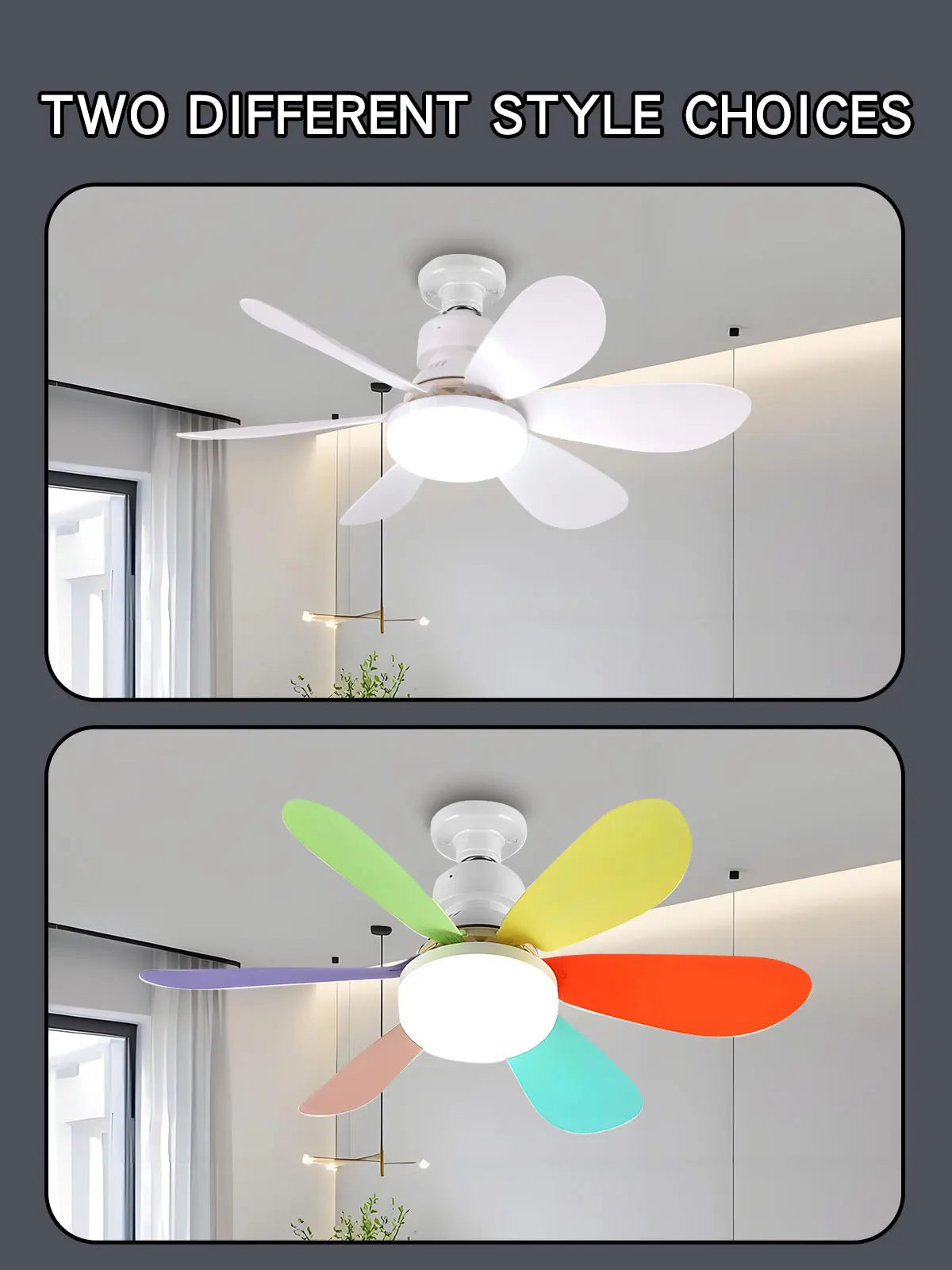 E27 with Remote LED 30W Ceiling Fan Light Dimming Function Suitable for Living Room Study and Home use 85-265V lamp