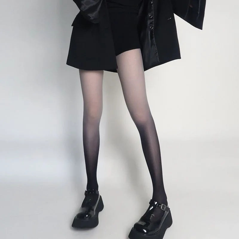 Summer Slim Fit Footed thin Pantyhose Women contrast color Lolita Stockings amp Hosiery Gradient Colour Sexy Stylish Cute tights