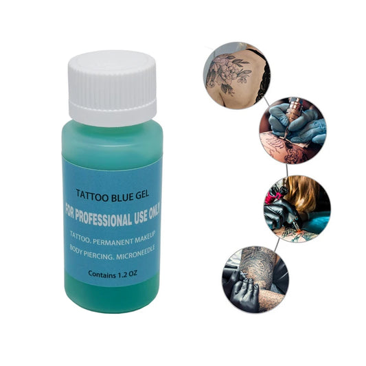 1.2OZ Blue Gel Tattoo Gel Sustain During Permanent Makeup Microblading Eyebrow Lips Care Gel Tattoo Supplies